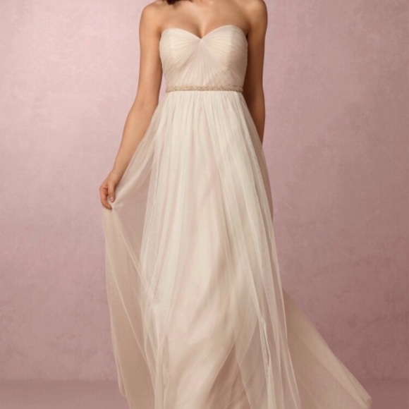 Jenny Yoo Annabelle Dress in Ivory/Nude Size 12 - Picture 2 of 8